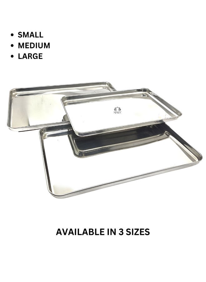 Nyra Kitchenware Stainless Steel Dishwasher Safe Serving Tray - Image 2
